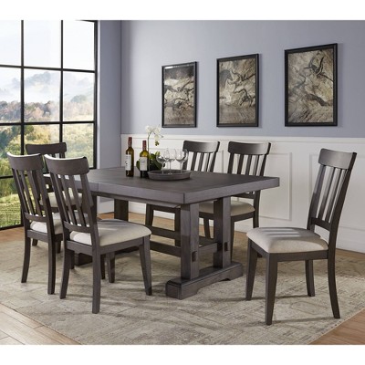 Napa Dusky Cedar 7-Piece Dining Set with Upholstered Chairs