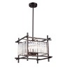 Chloe Lighting Vanessa Contemporary 4 Lights Rubbed Bronze Ceiling Pendant 15" Wide - 2 of 4