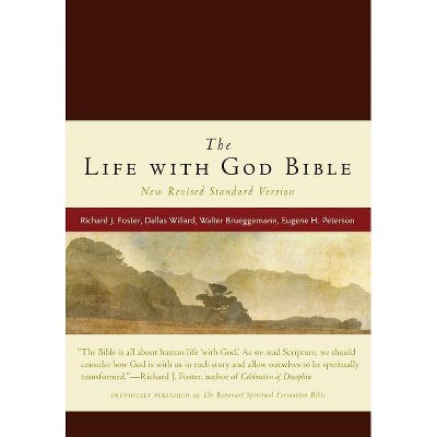 Life with God Bible-NRSV - (Renovare Resource) by  Richard J Foster (Leather Bound)