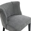 Grungis Polyester Accent Chairs,Living Room Chairs with Curved Back and Espresso Finish Legs,Comfy Chairs for Living Room,Bedroom - 3 of 4