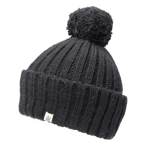 Park Fold Rib Pom Beanie_Nirvanna Designs - 1 of 2