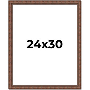 PosterPalooza | 24x30 Modern Bamboo Picture Frame, UV Acrylic, 5 Finishes - 1 of 4