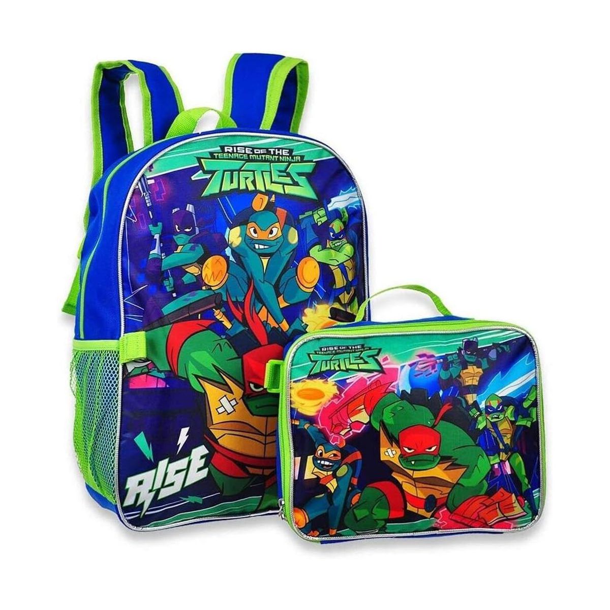 Teenage Mutant Ninja Turtles Kid's 16 Inch Backpack With Removable Lunch Box Set