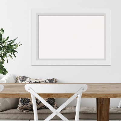 Blanco White Wood Framed Cork Bulletin Board 28" x 20"