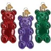 Old World Christmas Blown Glass Ornaments for Christmas Tree, Jelly Bears (Set of 3) - 2 of 4
