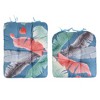NewHome"2Pcs Rocking Chair Cushion Set with Non-Slip Ties, Polyester Fiber Filling for Comfort & Support"BeigeBlueCoffee&Grey - 3 of 4