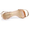 Allegra K Women's Glitter Square Toe Ankle Buckle Strap Chunky Heels Sandals - 4 of 4