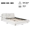 Christopher Knight Home Nicolas Boucle Upholstered Platform Bed with Removable Pillow Headboard - 3 of 4