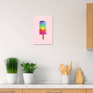 iCanvas Rainbow Popsicle by Emanuela Carratoni Canvas Print Wall Art - 1 of 3
