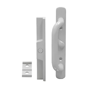 Brixwell 13-441lhw Patio Door Handle White Offset Latch Without Mortise Lock Left Hand Type - 1 of 4