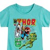 Girls' - Marvel - Thor Retro Comic Book Cover Fitted Short Sleeve Graphic T-Shirt - 2 of 4