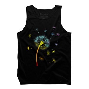 Design By CreativeHT Humans Rainbow Colorful Dandelion Flower Pride By CreativeHT Tank Top - 1 of 2