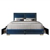 Home Design Jasper Upholstered Storage Platform Bed - 4 of 4