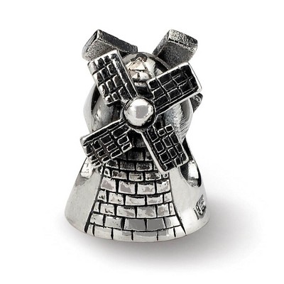 Black Bow Jewelry Sterling Silver Windmill Bead Charm