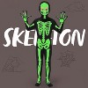 Joyfy Glow in The Dark Skeleton Costume for Kids | Glowing Bone Jumpsuit with Mask | Halloween Night, Trick or Treat Light Up Outfit - 3 of 4