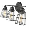 Millennium Lighting 3 - Light Vanity in  Matte Black - 3 of 4