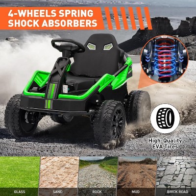 Green 24V 4x4 Ride On UTV Car with Parent Remote