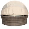 Courtyard Casual Taupe Eclipse Outdoor Expandable Oval Daybed with Canopy - 4 of 4