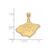 Black Bow Jewelry 14k Yellow Gold Plated Sterling Silver Minnesota Wild NHL Medium Pendant - 2 of 3