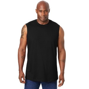 KingSize Men's Big & Tall Shrink-Less Lightweight Muscle T-Shirt - 1 of 4