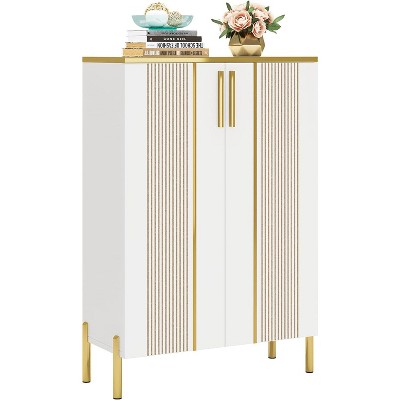 Tribesigns 6-Tier Shoe Cabinet with Doors, Wood Shoe Storage Organizer Racks