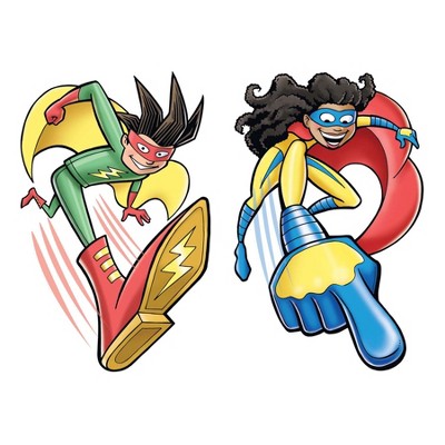 Colorful Superhero Classroom Bulletin Board Poster Set
