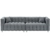 NicBex Couches for Living Room 80"Inch Modern Teddy Upholstered 3 Seater Sofa Couch with Sturdy Hardware Foot Support and 2 Throw Pillows - 4 of 4