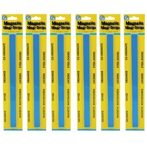 Ashley Productions® Magnetic Magi-Strips, Blue, 12 Feet Per Pack, 6 Packs - 1 of 3