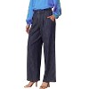 Women's Kayla Pleated Denim Wide Leg Pants - current air - 2 of 4