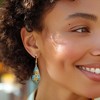 Ross-Simons Mother-Of-Pearl and Multicolored Enamel Sunflower Mosaic Drop Earrings in 18kt Gold Over Sterling - 2 of 4