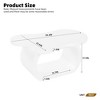 JUJABU 39.3" Irregular Cloud Coffee Table with Curved Legs and Thick Round-Edge Top - 3 of 4