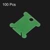 Unique Bargains PP Plastic Reusable Embroidery Floss Bobbins with Thread Clips 100 Pcs - 3 of 4