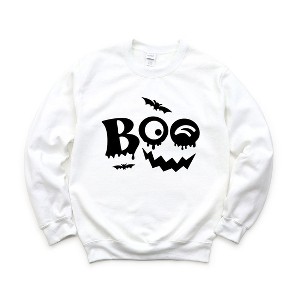 Simply Sage Market Women's Graphic Sweatshirt Boo Face - 1 of 4