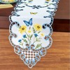 Collections Etc Butterfly Daisies Embroidered Cut-Out Table Linens - 2 of 2