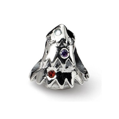 Black Bow Jewelry Sterling Silver and CZ Christmas Tree Bead Charm