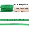 Sequin Trim, 0.5 Inch Flat Glitter Sequin Ribbon, Sparkle Metallic Sequin Strip, Bling Fabric DIY Sewing Embellishment, 27 Yards - 2 of 4