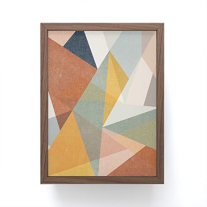 Little Arrow Design Co modern triangle mosaic multi Framed Mini Art Print - Society6 - 1 of 3