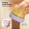 12pk Prep Baby Food Storage Containers, 4 oz Leak-Proof, BPA Free Glass Baby Food Jars for Feeding - 2 of 4