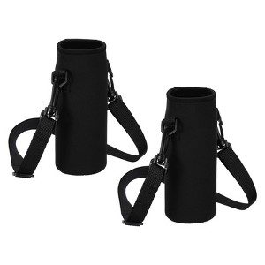 Unique Bargains Neoprene Portable Insulated Adjustable Strap Water Bottle 
Sling Bags 2 Pcs - 1 of 4