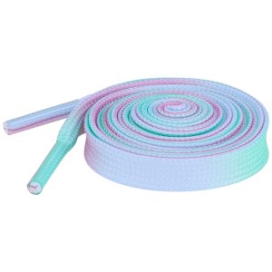 INSPIRE CHIC Three Colors Gradient Flat Shoe Laces for Sneakers 1 Pair - 1 of 4
