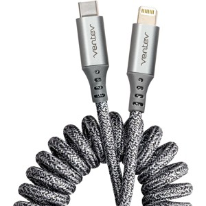 Ventev Helix Usb C To Apple Lightning High Speed Travel 3 Foot Cable Gray - 1 of 3
