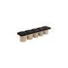 Meridian Furniture,Pavilion Black Boucle Fabric Bench - 4 of 4