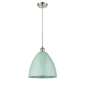 Plymouth Dome - 1 Light Cord Hung Mini Pendant In Industrial Style-14.75 Inches Tall and 12 Inches Wide - 1 of 1