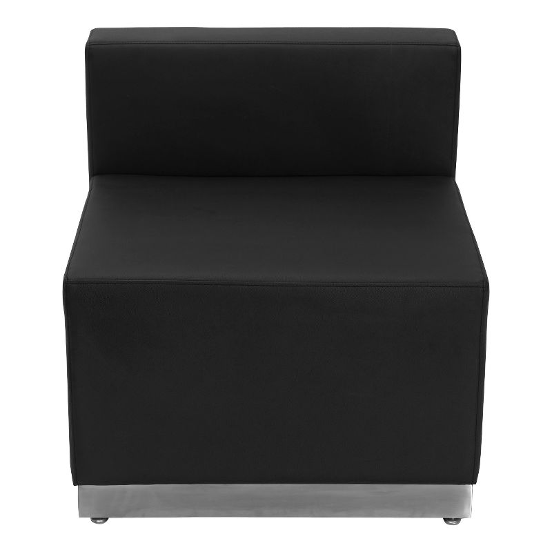 Flash Furniture HERCULES Alon Series LeatherSoft Chair with Brushed Stainless Steel Base, 4 of 5