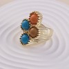 SOHI Women's California Gold The Regalis Statement Ring - 2 of 4
