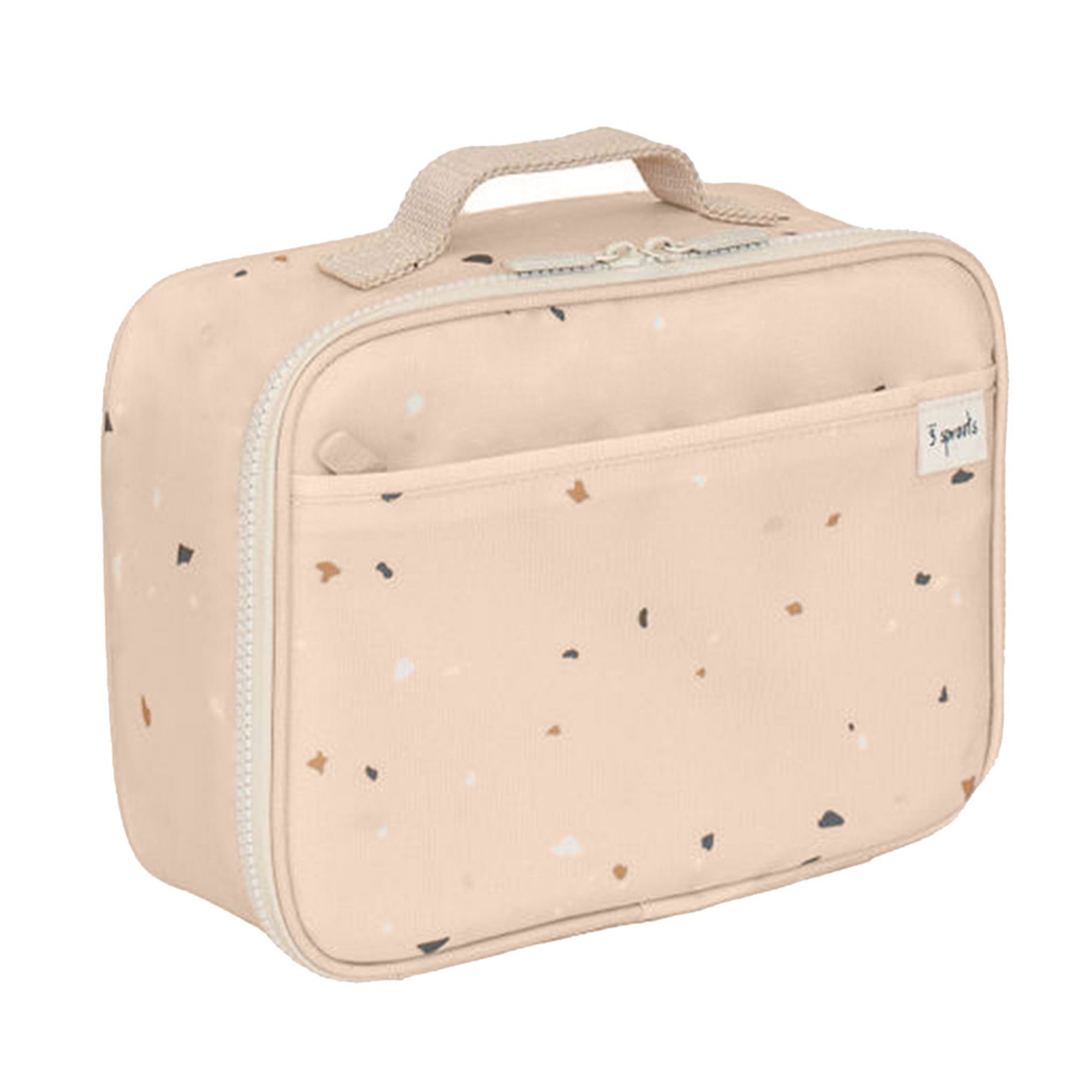 3 Sprouts Kids Recycled Fabric Lunch Bag - Terrazzo Sand