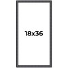 PosterPalooza | Panoramic Linear Black Picture Frame - UV Acrylic, Foam Board Backing, Hanging Hardware - 2 of 4