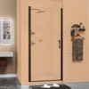 CIPACHO Adjustable Pivot Swing Shower Door: Matte Black, Leak-Proof with Magnetic Seal,36*72 Inch - 3 of 4