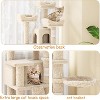 Tall Cat Tree Tower for Large Indoor Cats, Multi-Level Condo with Plush Perch & Sisal Posts - 2 of 4