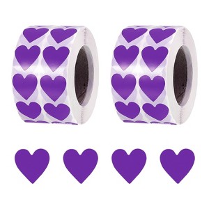 Unique Bargains Self-Adhesive Heart Decorations Sticker for Envelope Wedding 4000 Pcs - 1 of 4